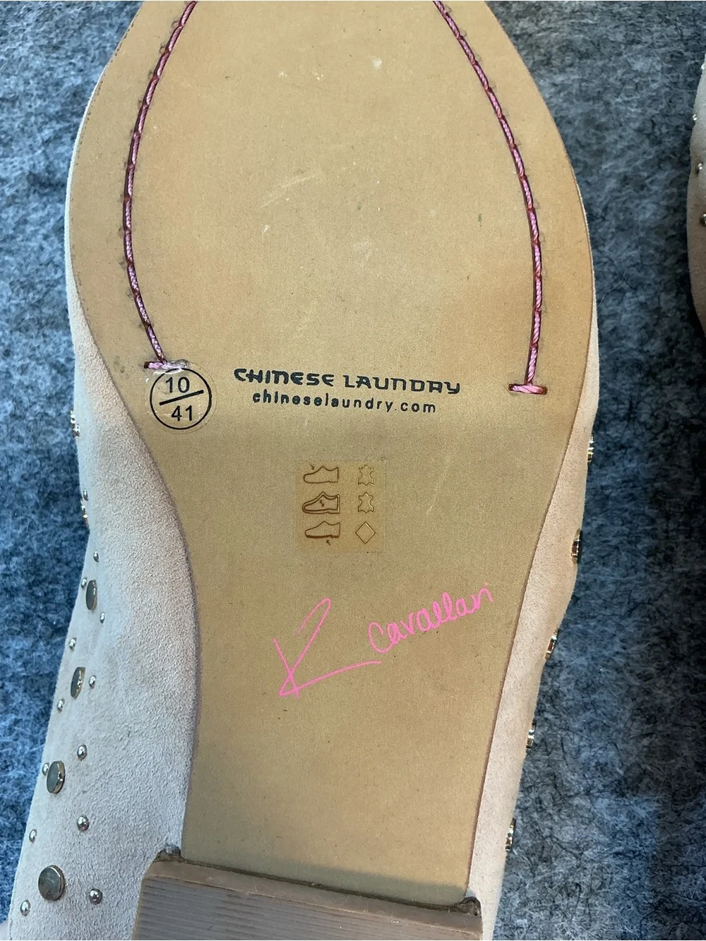 Chinese Laundry beige studded